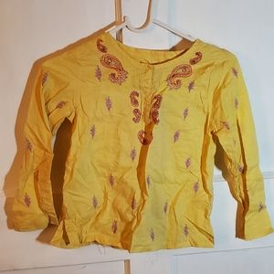 DA-NANG EMBROIDERED LONG SLEEVE BLOUSE